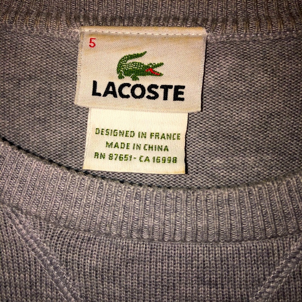 😍😍Lacoste sweater. Size 5.